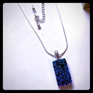 Shimmering snowflake pendant necklace